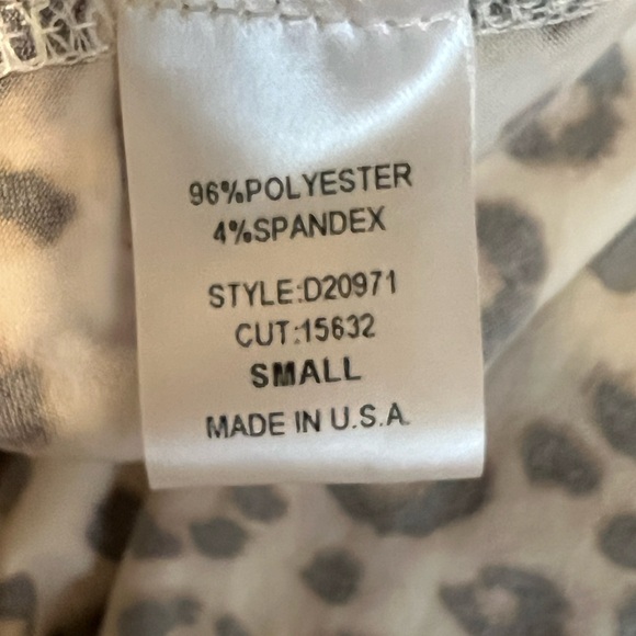 NWT Alice Leopard Baby Doll MIDI Dress by Oddi Size Small - Picture 7 of 8